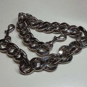Chunky Silver Chain Strap